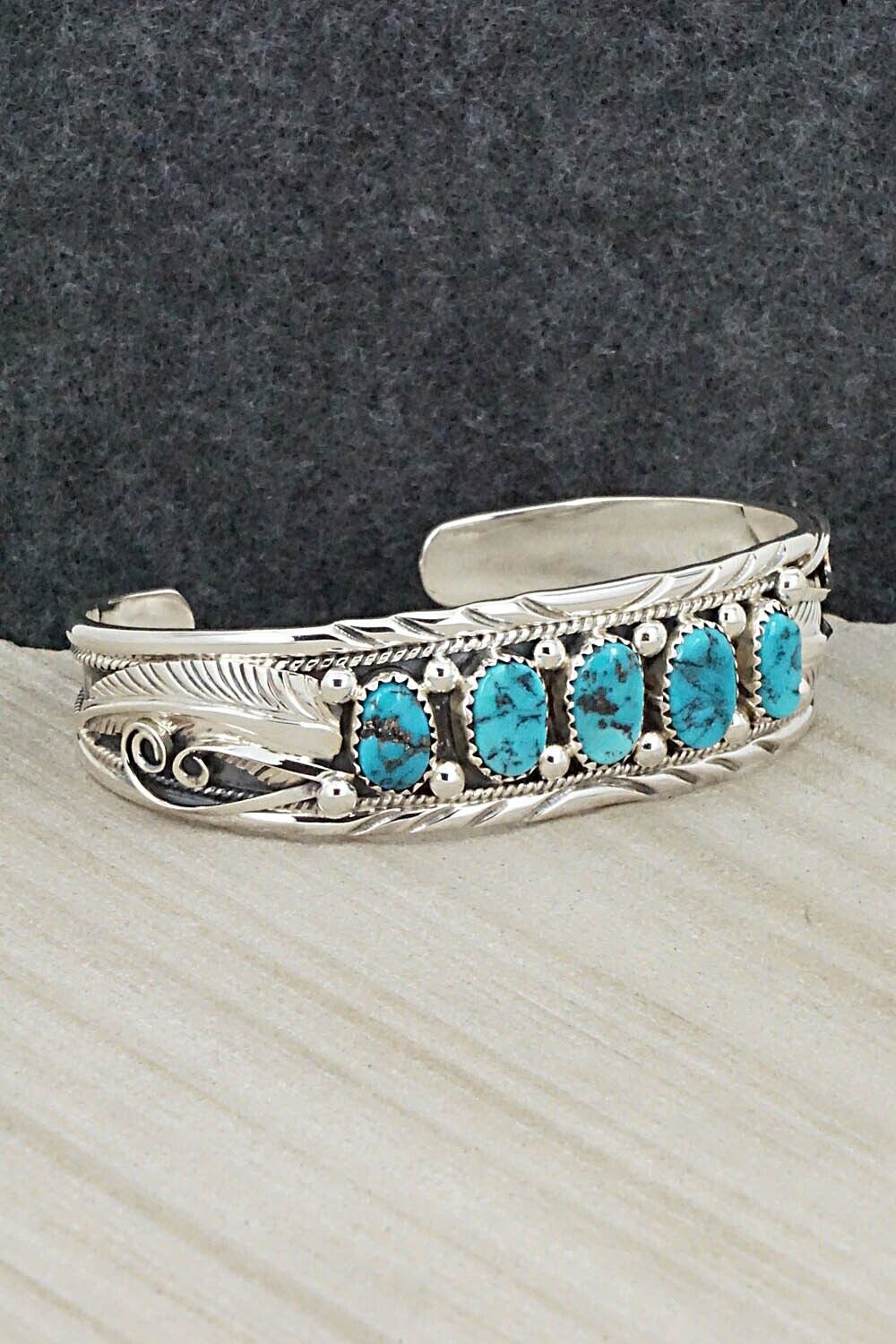 Turquoise & Sterling Silver Bracelet - Davey Morgan