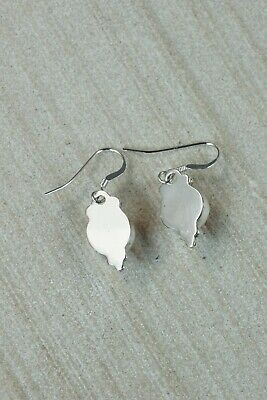 Spiny Oyster & Sterling Silver Earrings - Elaine Shirley - Navajo
