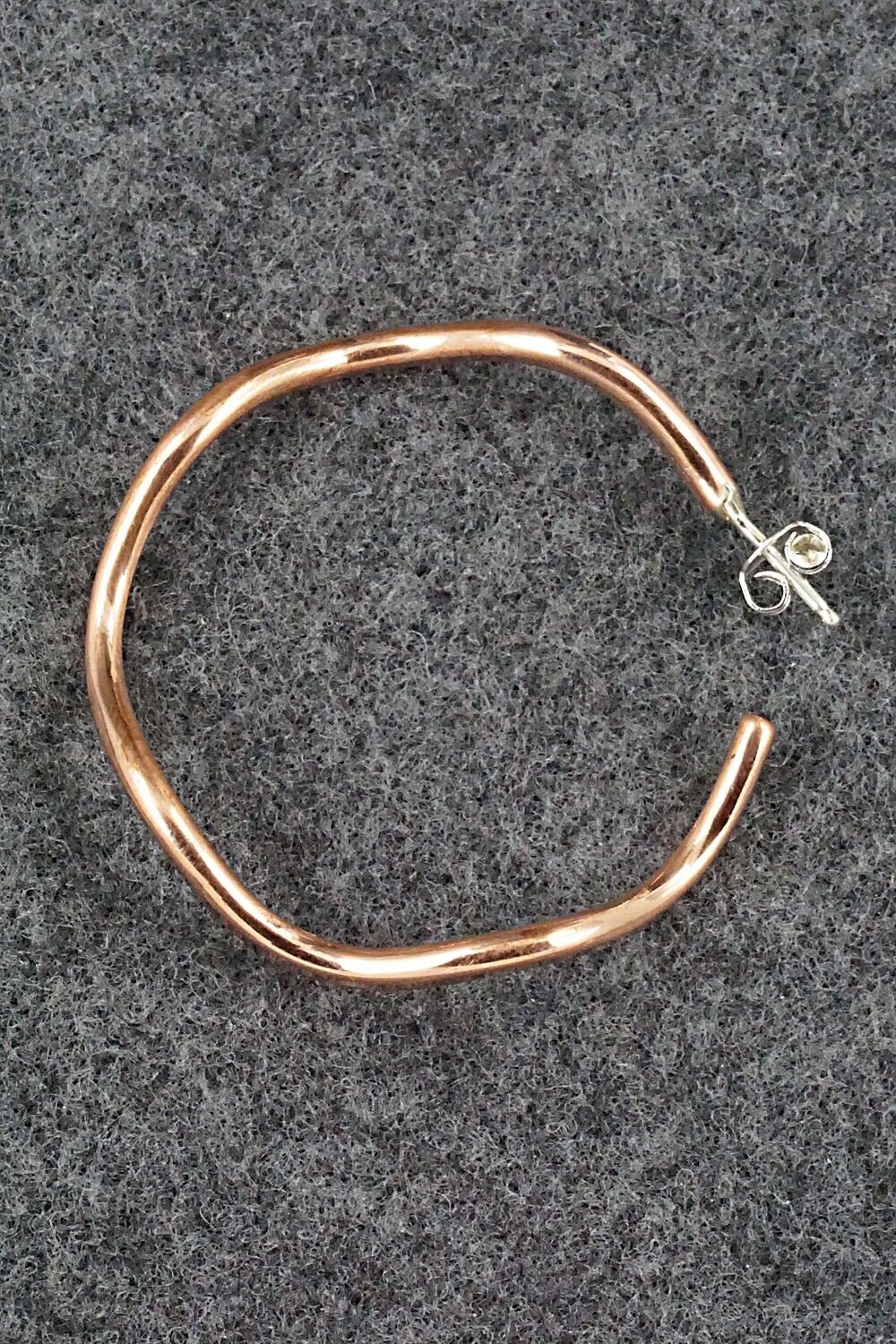 Copper Hoop Earrings - Elaine Tahe