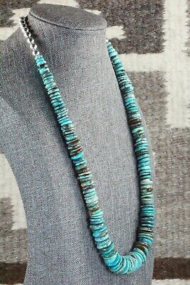 Turquoise & Sterling Silver Necklace - Navajo