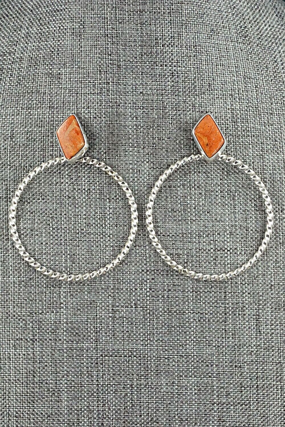 Sponge Coral & Sterling Silver Earrings - Annie Spencer
