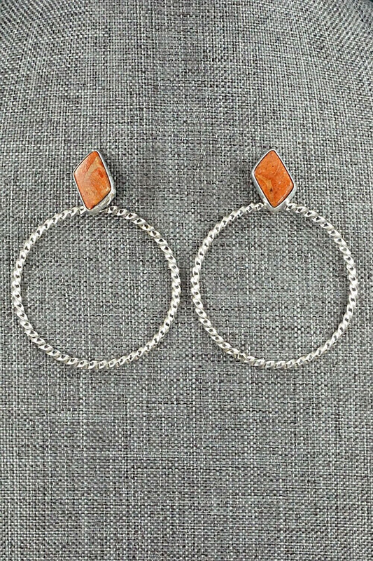 Sponge Coral & Sterling Silver Earrings - Annie Spencer