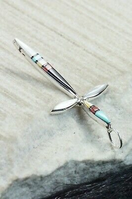 Multi Stone & Sterling Silver Pendant - Lynette Bowannie