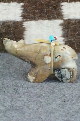Bear Zuni Fetish Carving - Stewart Alanzo