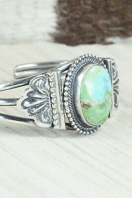 Turquoise and Sterling Silver Bracelet - Leon Martinez