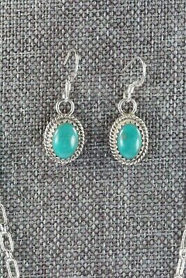 Navajo Turquoise & Sterling Silver Necklace and Earrings Set - Mark Barney