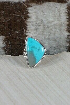 Navajo Turquoise and Sterling Silver Ring - Tom Dinetso - Size 5.75