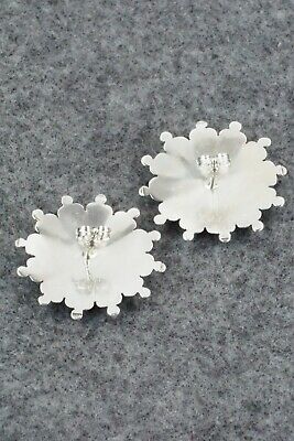Turquoise & Silver Earrings - Samantha Waatsa