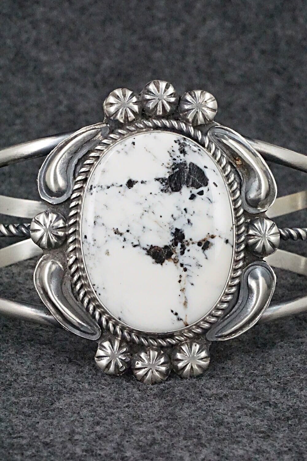 White Buffalo & Sterling Silver Bracelet - Jeff James