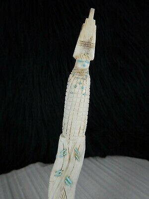 Corn Maiden Zuni Fetish Carving - Evertt Quam - Zuni Maiden Carving - High Lonesome Trading