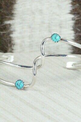 Turquoise & Sterling Silver Bracelet - Yolanda Skeets - High Lonesome Trading