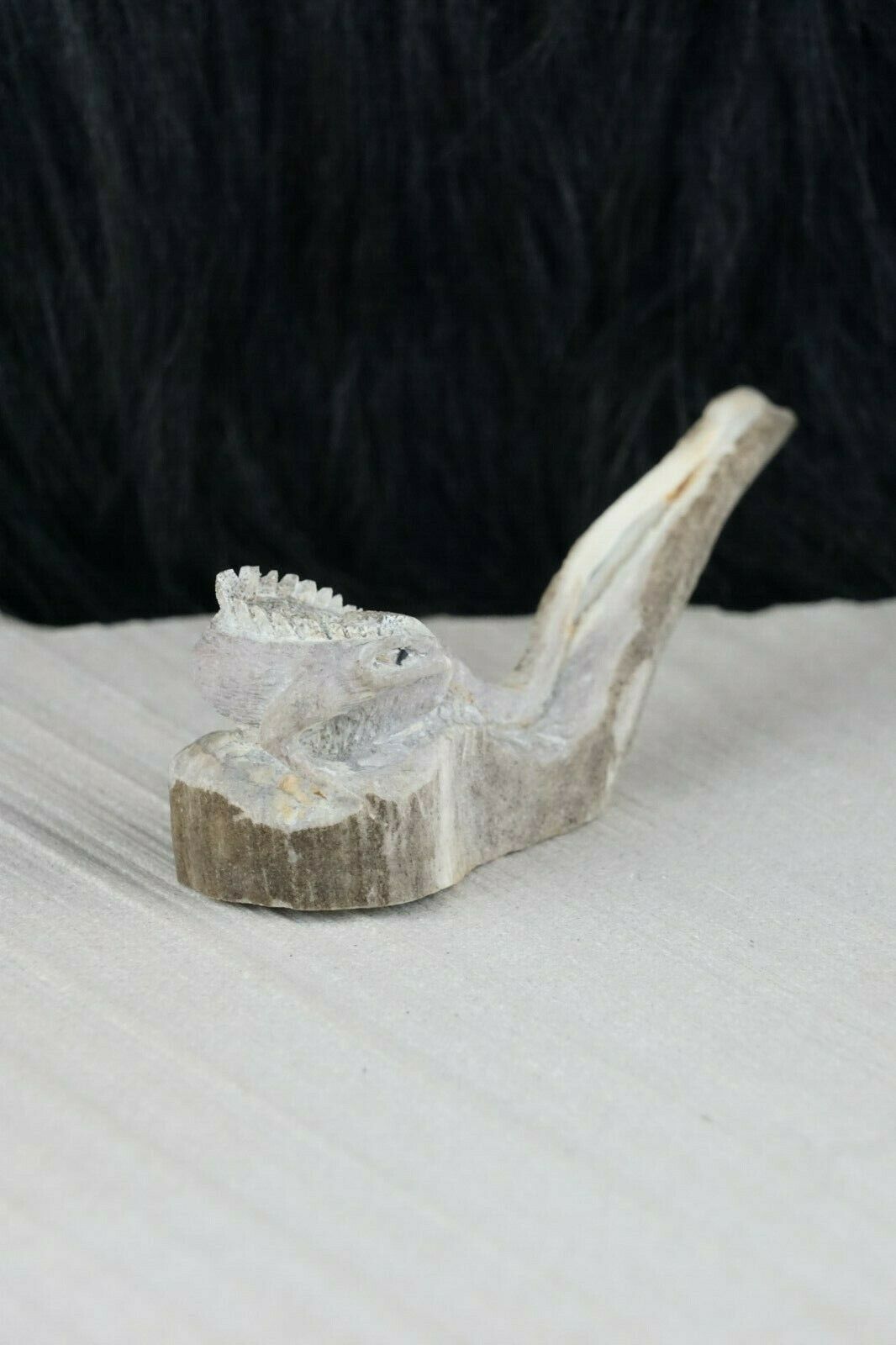Iguana Zuni Fetish Carving - Lewis Malie - High Lonesome Trading