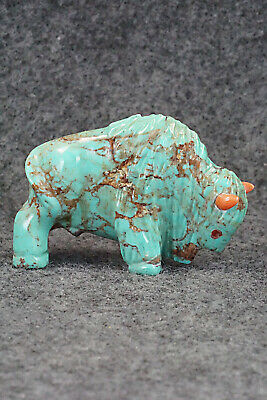 Buffalo Zuni Fetish Carving - Andres Quandelacy