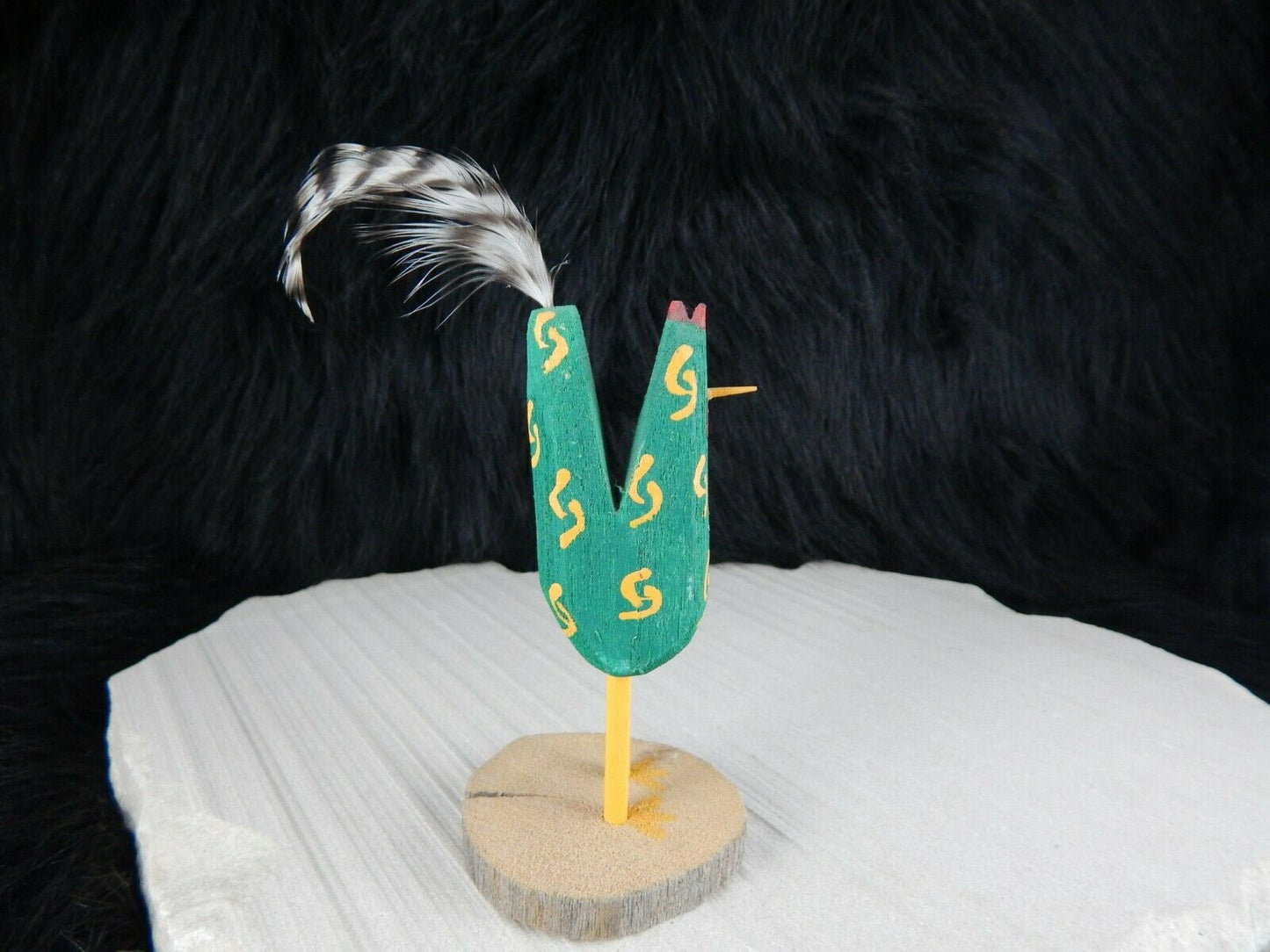 Navajo Chicken Folk Art - I.S. Yaz - Native American - High Lonesome Trading