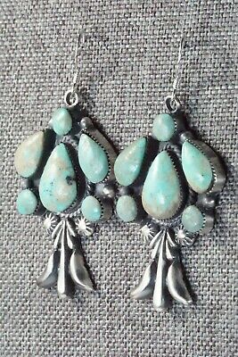 Turquoise & Sterling Silver Earrings - Bobby Platero