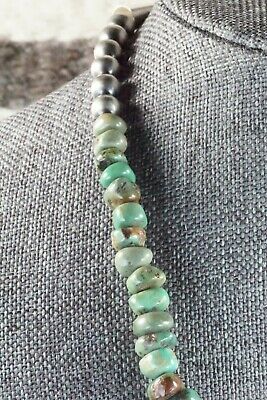 Turquoise & Sterling Silver Necklace - Navajo