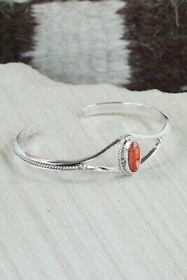 Navajo Spiny Oyster & Sterling Silver Bracelet - Grace Kenneth