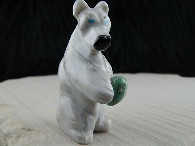 Bear Zuni Fetish Carving - Louise Ponchuella - High Lonesome Trading
