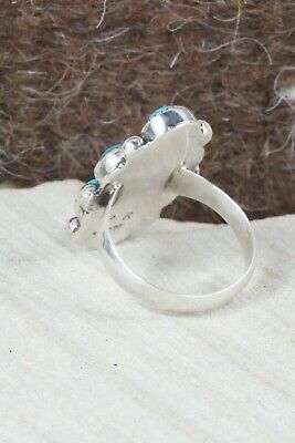 Turquoise & Sterling Silver Ring - Priscilla Reeder - Size 8