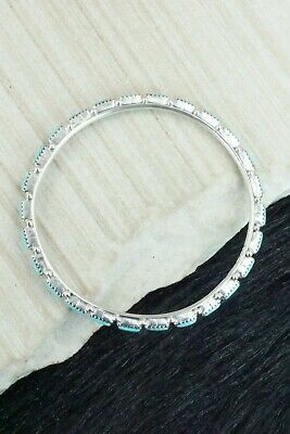 Turquoise & Sterling Silver Bracelet - Murray Hannaweeka