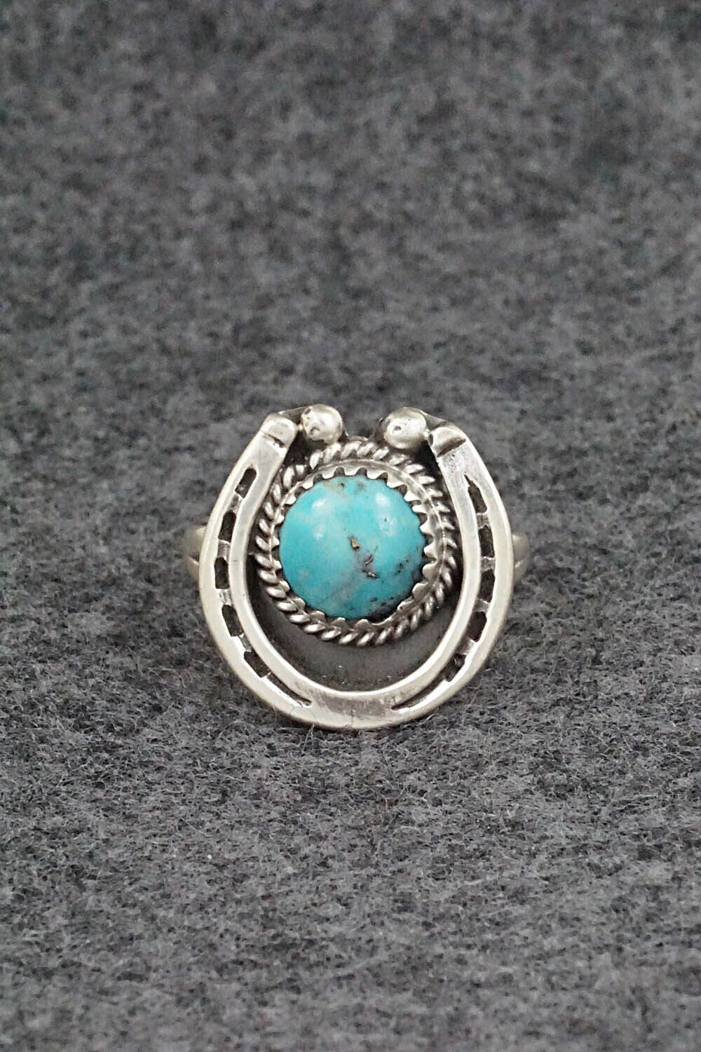 Turquoise & Sterling Silver Ring - Alice Rose Saunders - Size 6