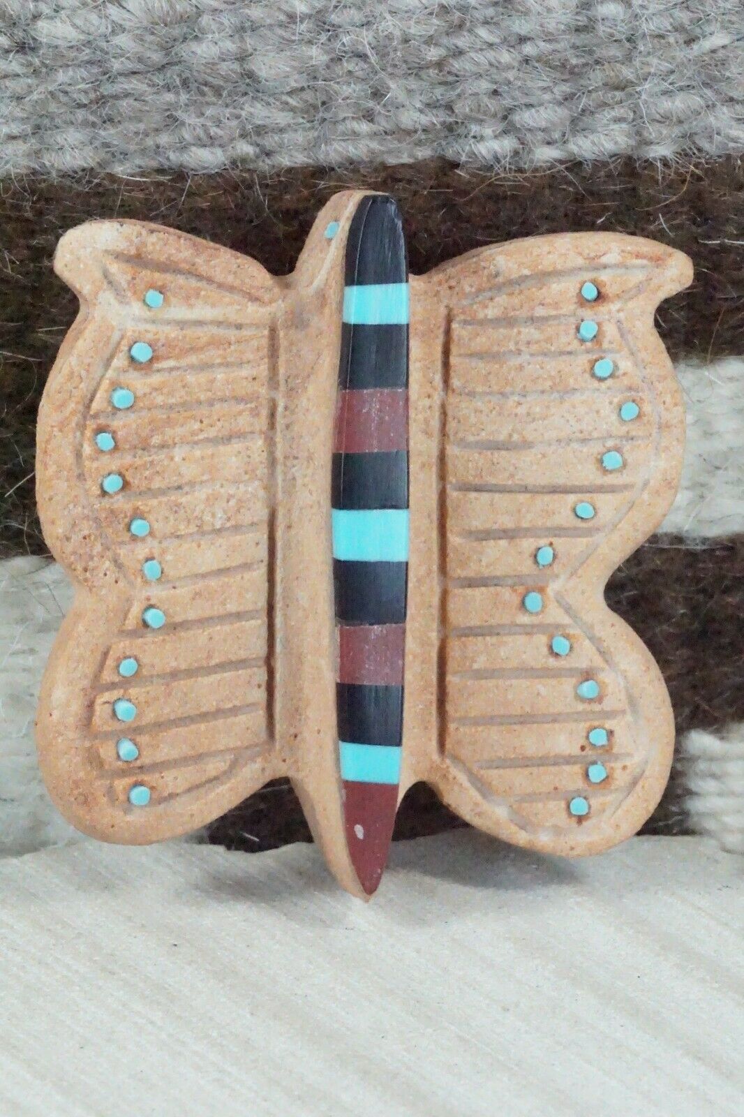 Butterfly Zuni Fetish Carving - Brandon Phillips