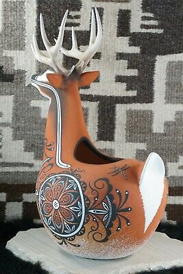 Zuni Deer Pottery - Deldrick Cellicion