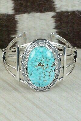 Turquoise & Sterling Silver Bracelet - Raymond Delgarito - High Lonesome Trading