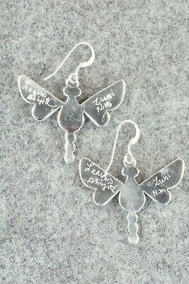 Multi Stone & Sterling Silver Inlay Earrings - Leavus Ahiyite