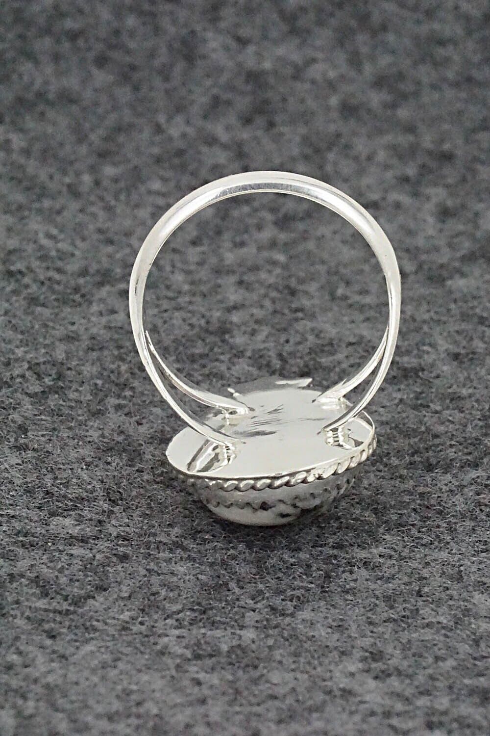 White Buffalo & Sterling Silver Ring - Robert Martinez - Size 8.75