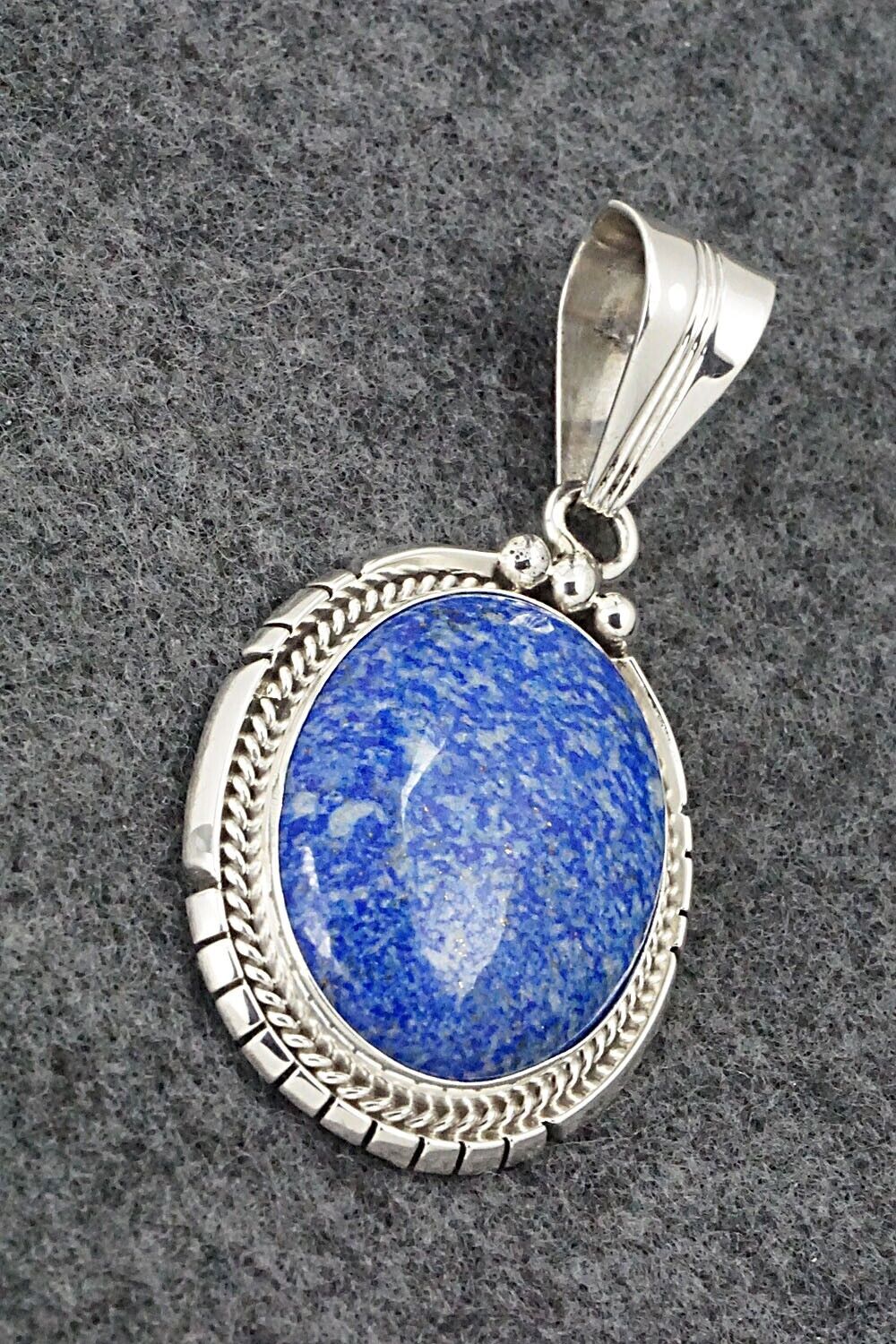 Lapis & Sterling Silver Pendant - Samuel Yellowhair