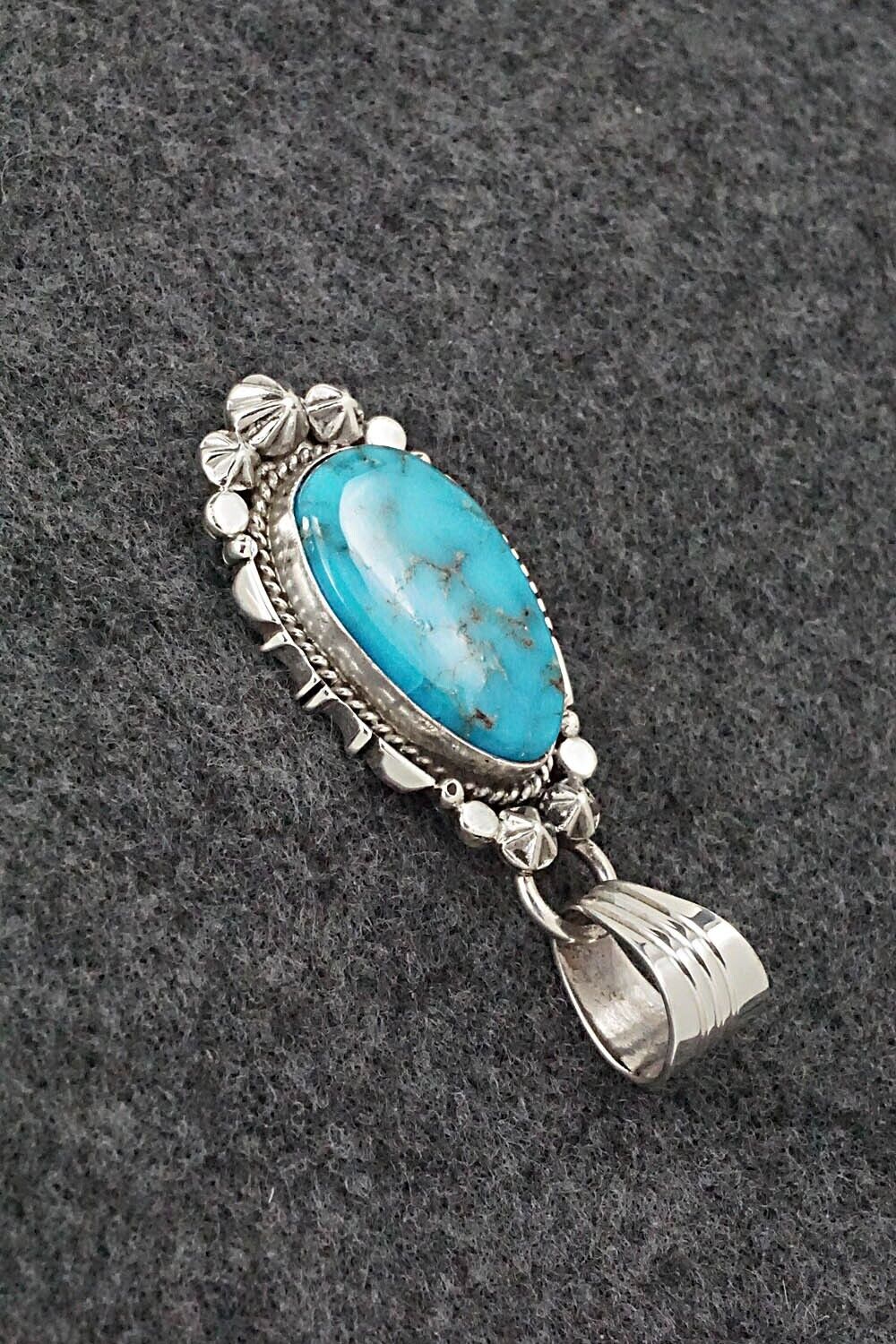 Turquoise and Sterling Silver Pendant - Daniel Benally