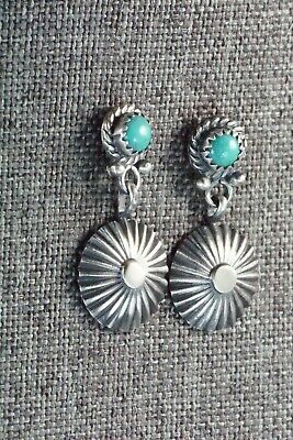 Turquoise & Sterling Silver Earrings - Adelia Yazzie