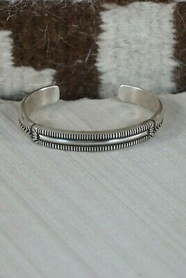 Navajo Sterling Silver Bracelet - Calvin Martinez - High Lonesome Trading