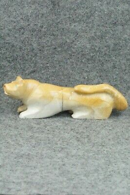 Mountain Lion Zuni Fetish Carving - Enrike Leekya