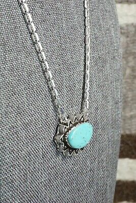 Turquoise & Sterling Silver Necklace - Sharon McCarthy