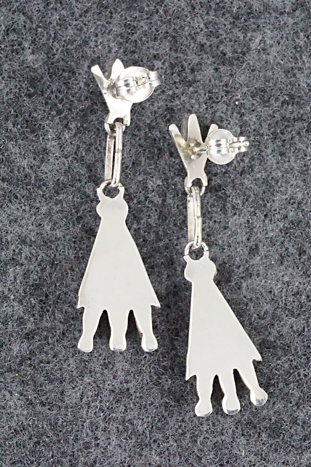 Turquoise & Sterling Silver Earrings - Rena Cachina