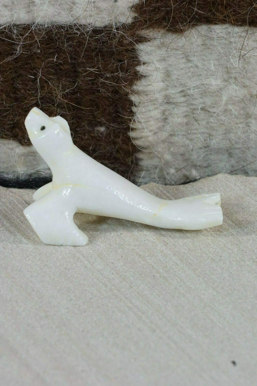 Sea Lion Zuni Fetish Carving - Russell Shack - High Lonesome Trading