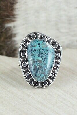Turquoise & Sterling Silver Ring - Jimson Belin - Size 7.5