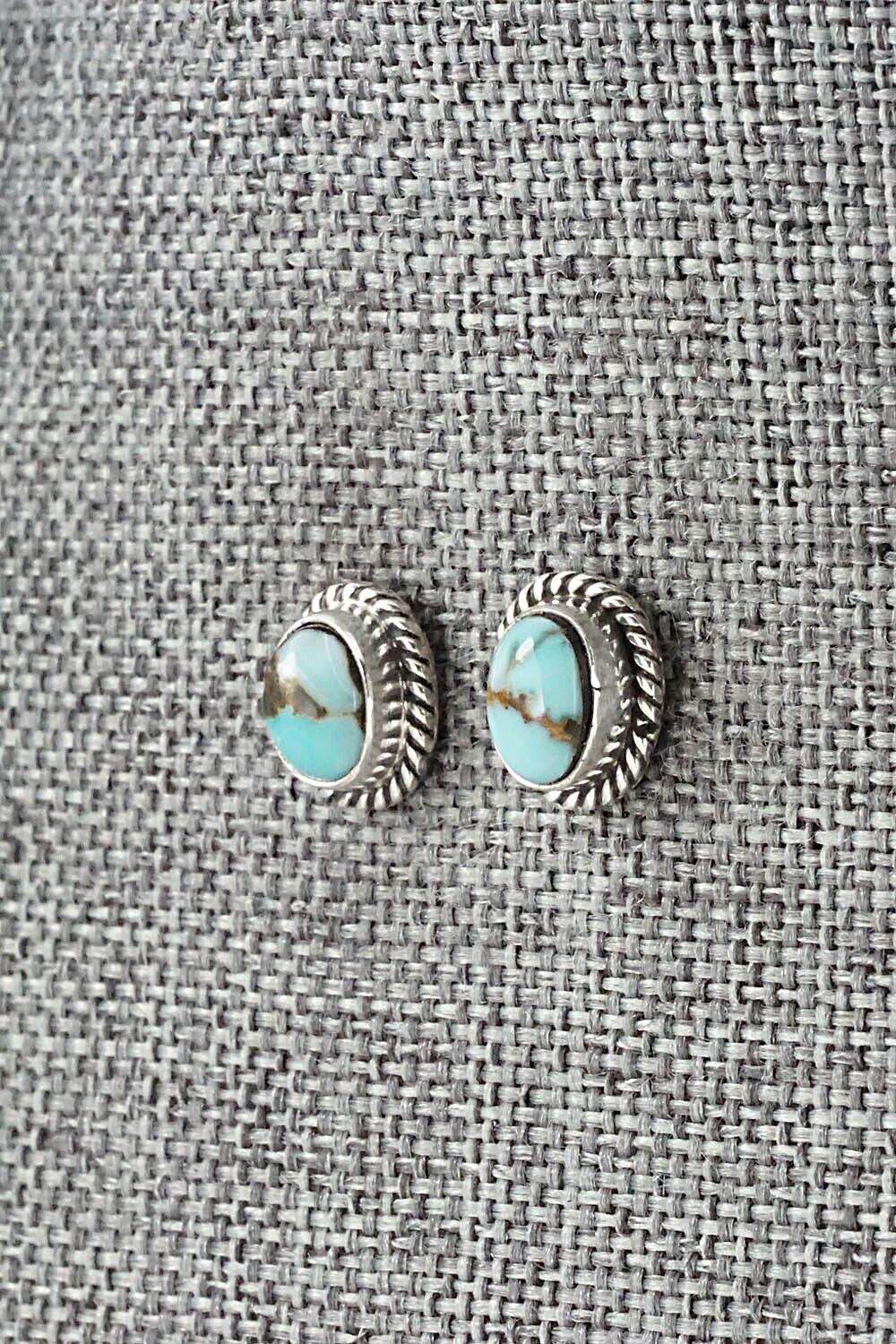 Turquoise & Sterling Silver Earrings - Rosemary Saunders