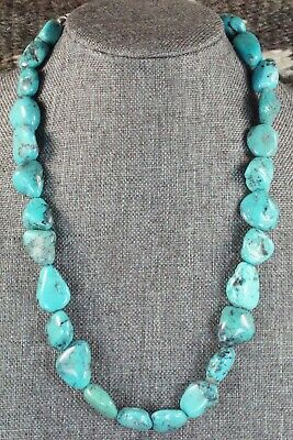 Turquoise & Sterling Silver Necklace - Navajo