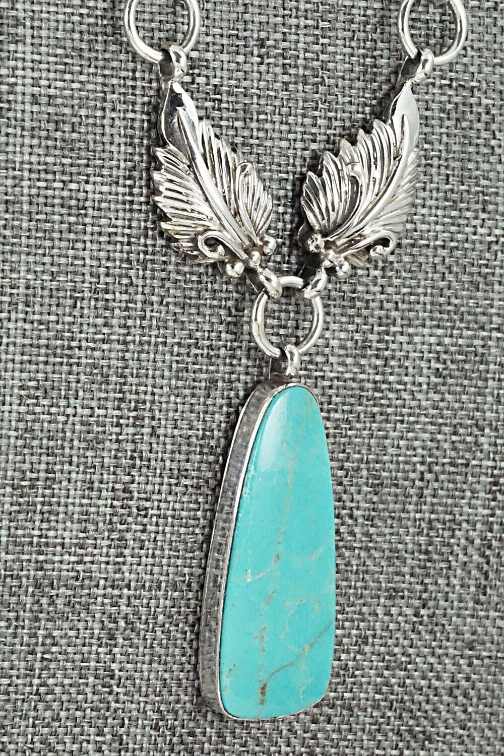 Turquoise & Sterling Silver Necklace - Mark Barney