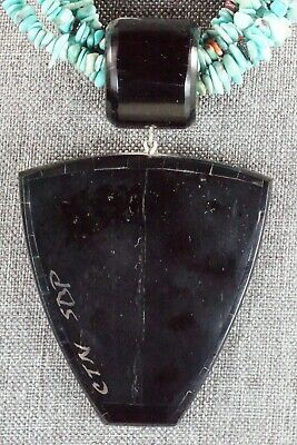 Turquoise, Multi Stone Pendant & Sterling Silver Necklace - Chris Nieto