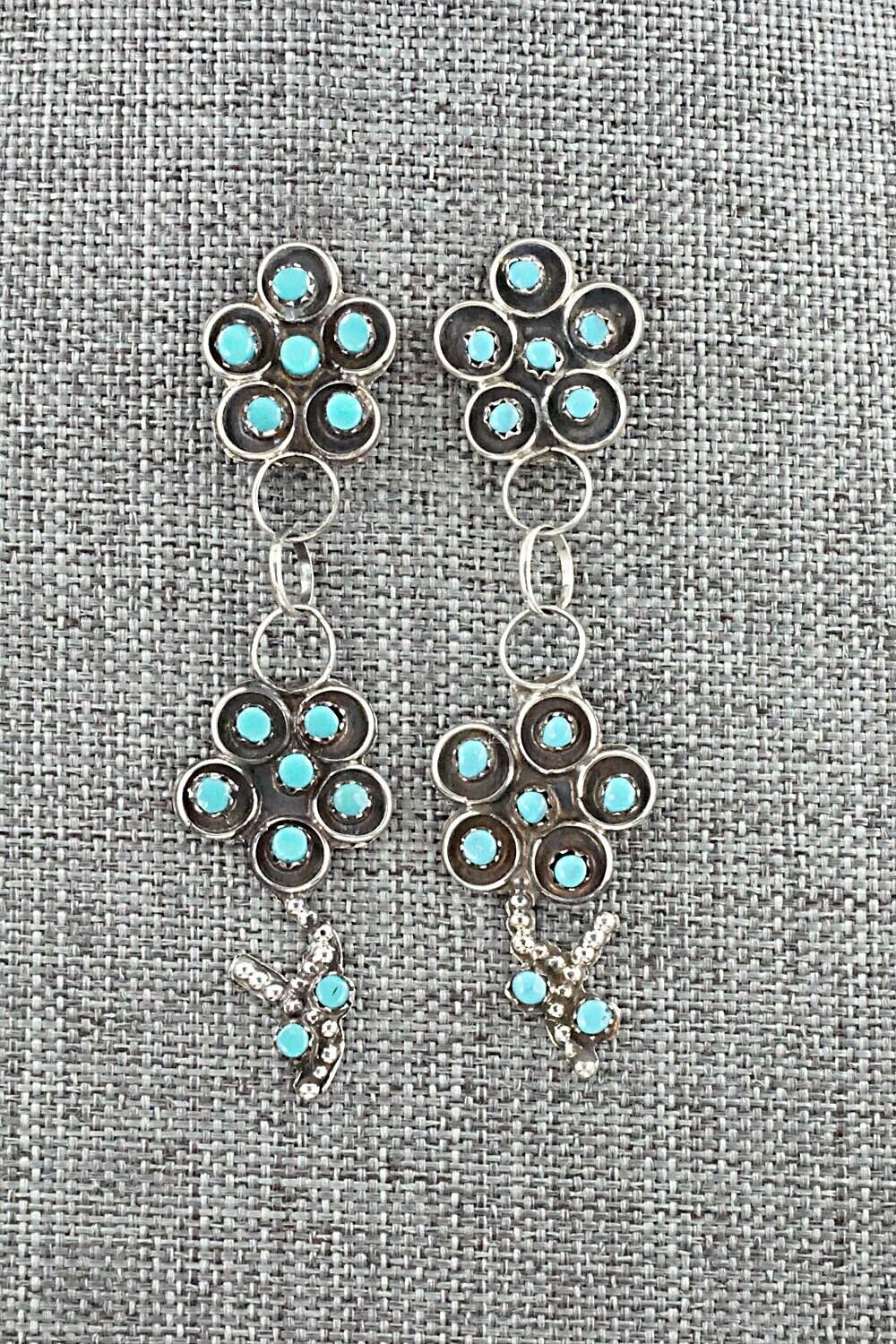 Turquoise & Sterling Silver Earrings - Marlon Quam