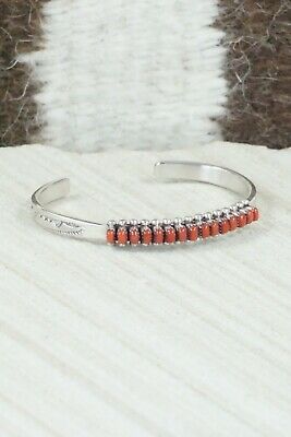 Coral & Sterling Silver Bracelet - Irma Unkestine