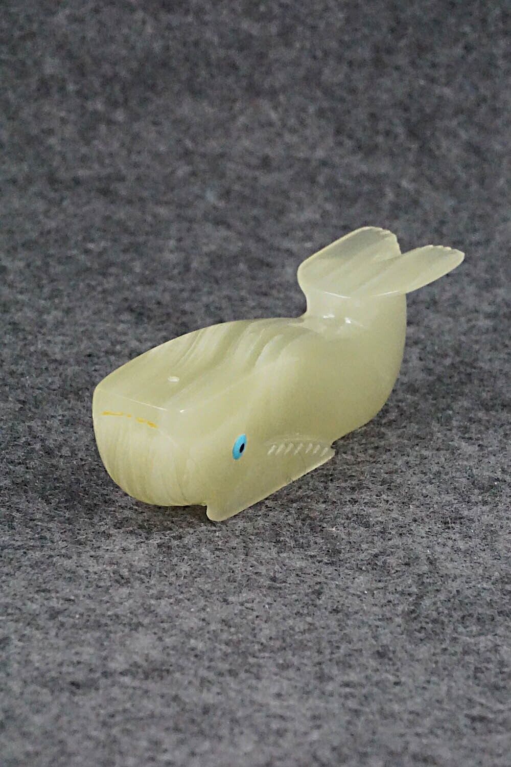Whale Zuni Fetish Carving - Alex Tsethlikai