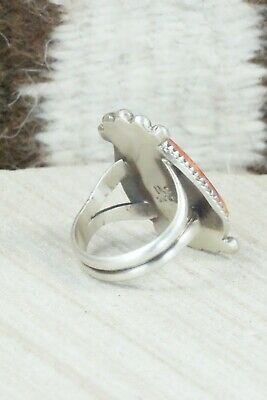 Spiny Oyster & Sterling Silver Ring - Selina Warner - Size 7.5