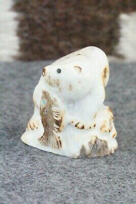 Otter Zuni Fetish Carving - Maxx Laate - High Lonesome Trading