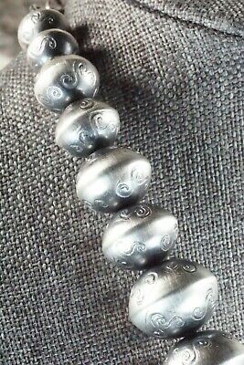 Sterling Silver Navajo Pearl Necklace - Preston Haley