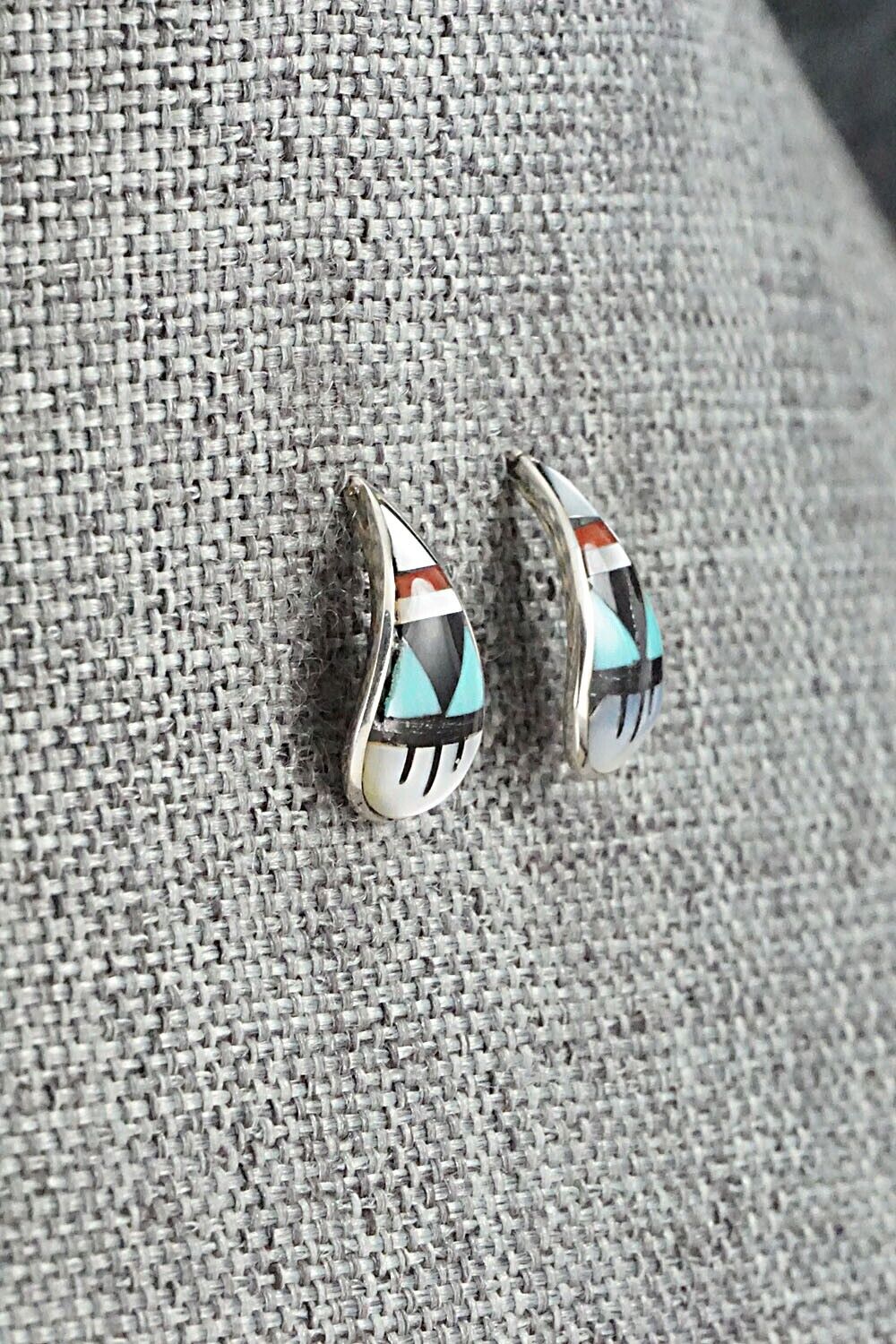 Multi Stone & Sterling Silver Earrings - Bernadette Boone